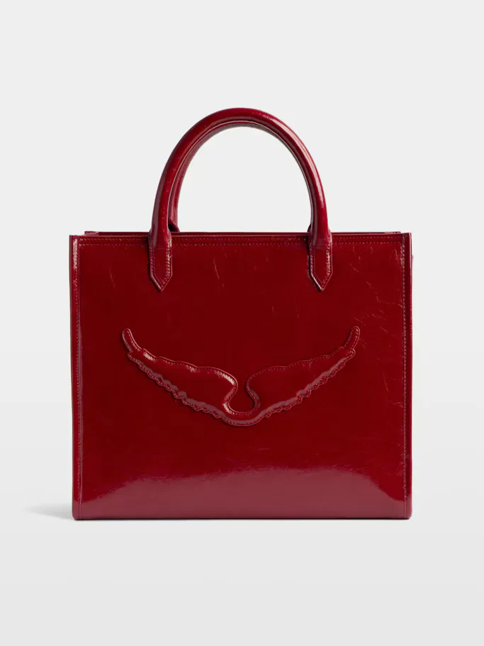 Angel Tote Wrinkled Patent Bag by Zadig & Voltaire