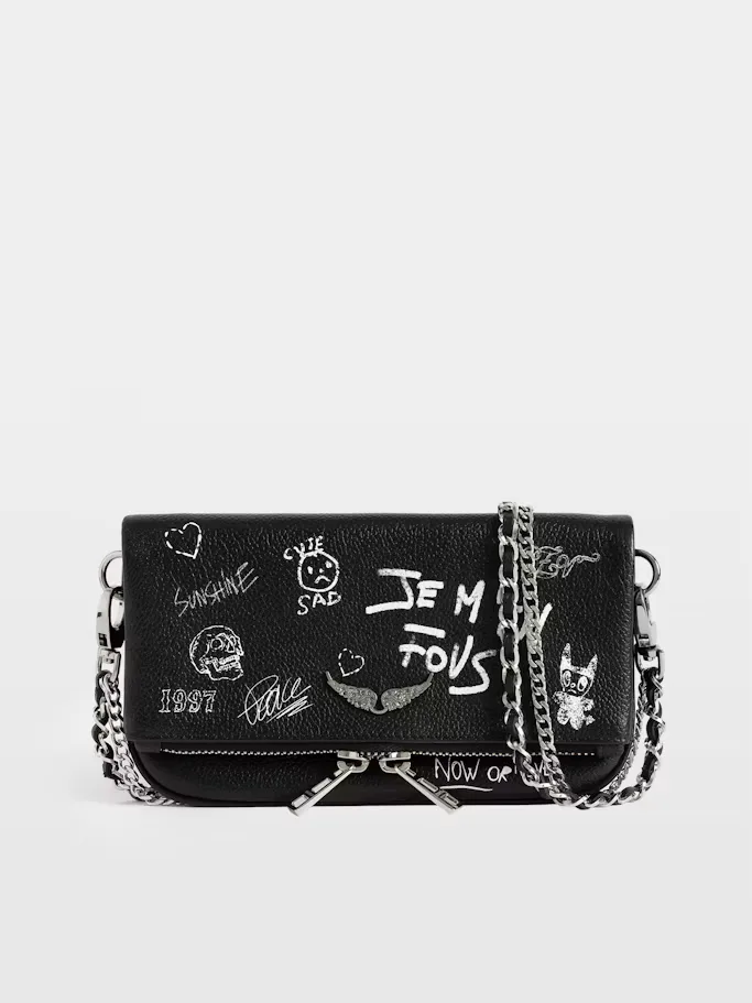 Rock Mini Arty Graffiti Clutch by Zadig & Voltaire