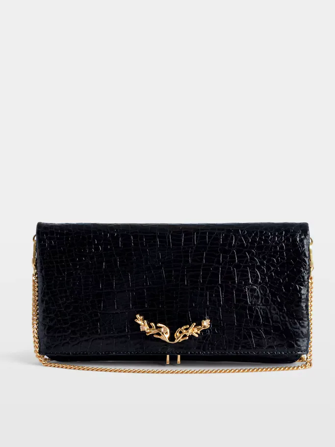 Rock Embossed Clutch