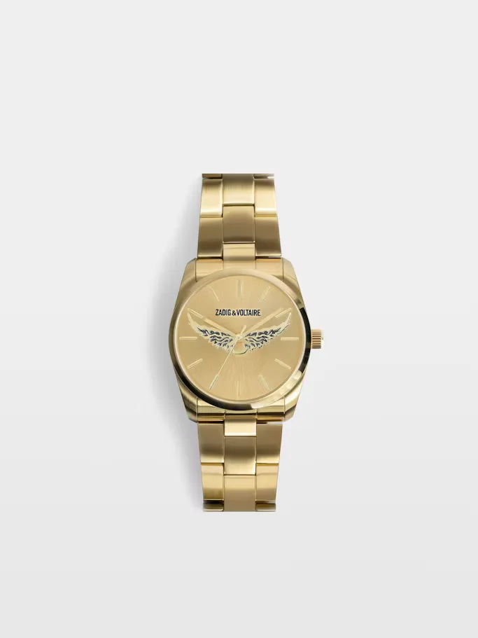 Zadig Gold Wings Watch by Zadig & Voltaire