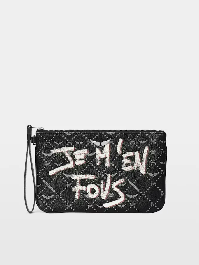 Z Pouch Monogram Tag Pochette by Zadig & Voltaire