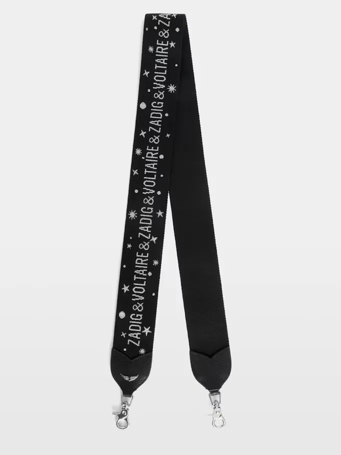 Starlight Canvas Shoulder Strap by Zadig & Voltaire