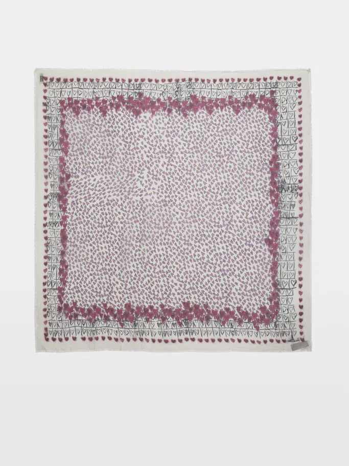Kerry Hearts Scarf by Zadig & Voltaire