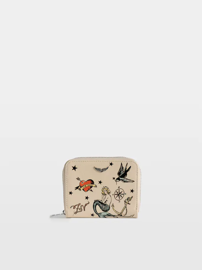 Mini ZV Tattoo Coin Purse by Zadig & Voltaire
