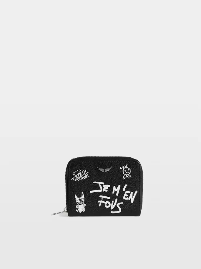 Mini ZV Arty Tag Coin Purse by Zadig & Voltaire