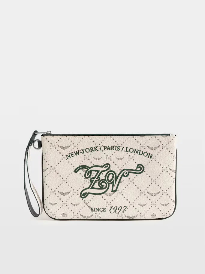 Z Pouch Monogram Tennis Clutch by Zadig & Voltaire