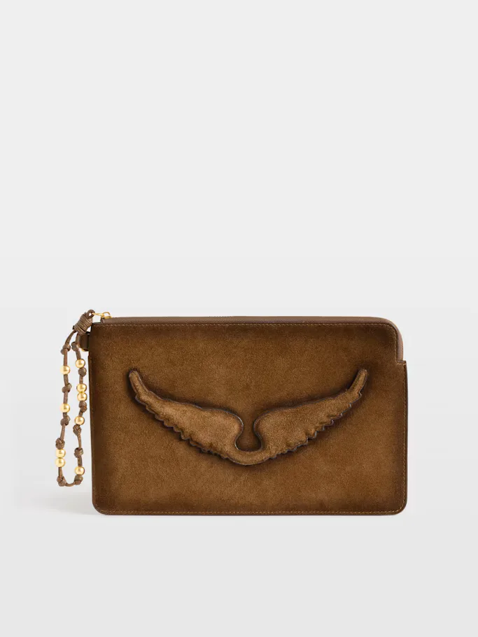 Angel Leather Clutch by Zadig & Voltaire