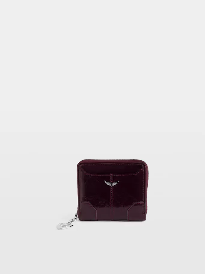 Sunny Mini Vintage Patent Coin Purse by Zadig & Voltaire