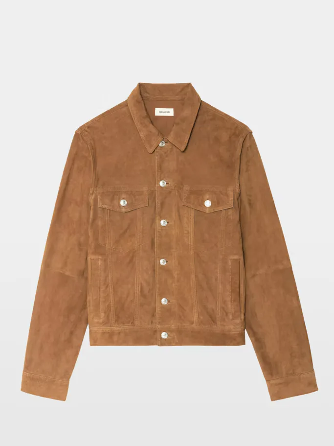 Bases Suede Leather Jacket by Zadig & Voltaire
