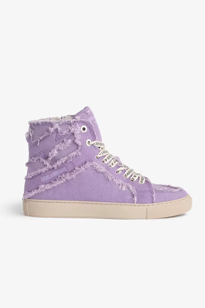 ZV1747 High Flash Canvas Sneakers by Zadig & Voltaire
