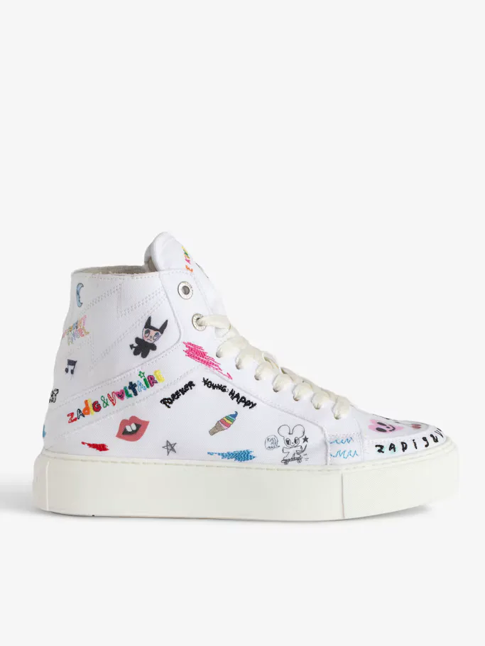 ZV1747 High Flash Chunky High-Top Sneakers by Zadig & Voltaire
