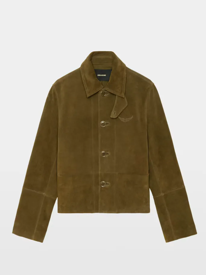 Lessa Suede Leather Jacket by Zadig & Voltaire