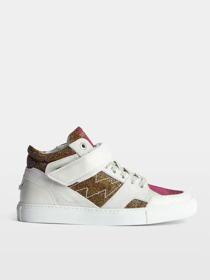 ZV1747 Mid Flash Sparkle Sneakers