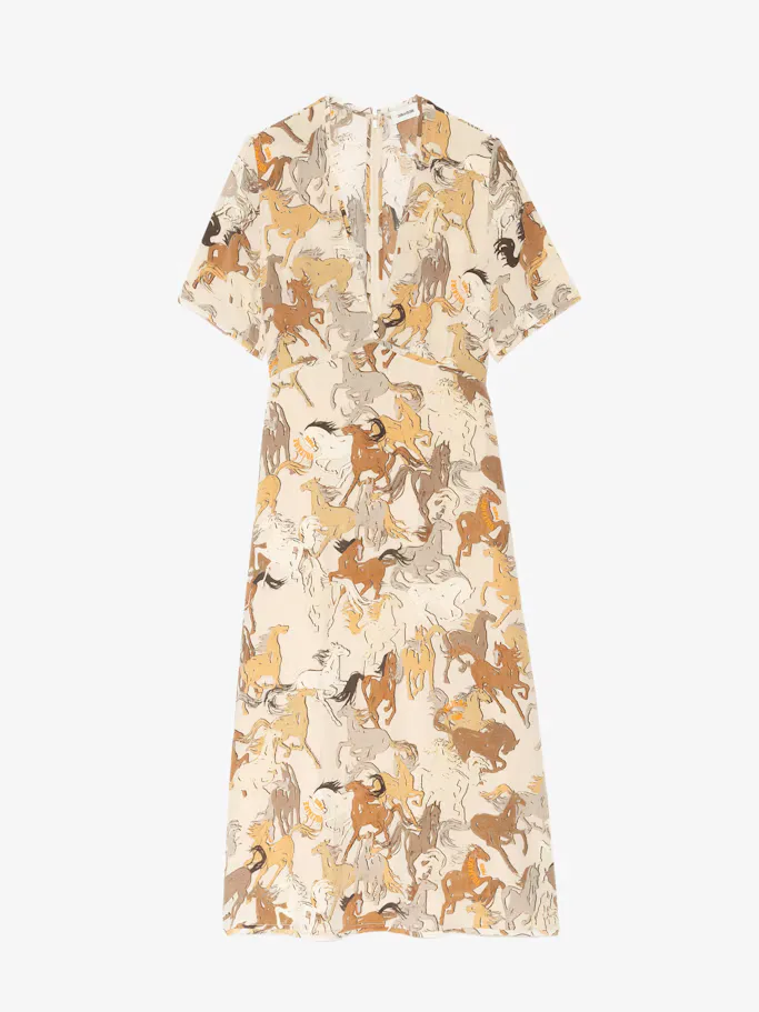 Rhodral Horse Print Dress by Zadig & Voltaire