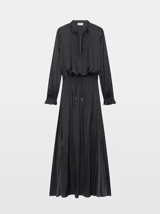 Rayado Satin Dress by Zadig & Voltaire