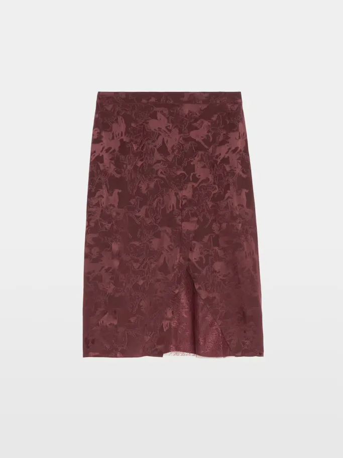 Julen Silk Lace Skirt