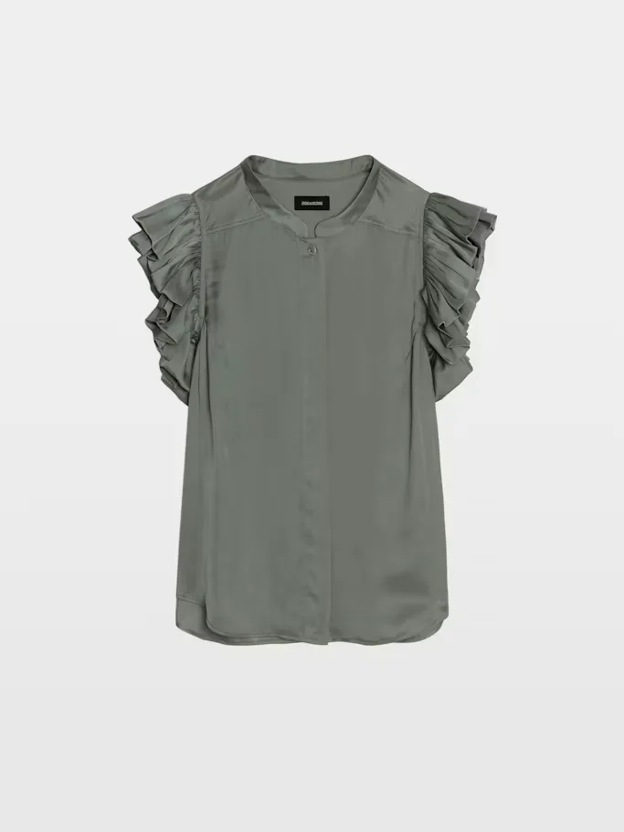 Tiza Satin Top by Zadig & Voltaire