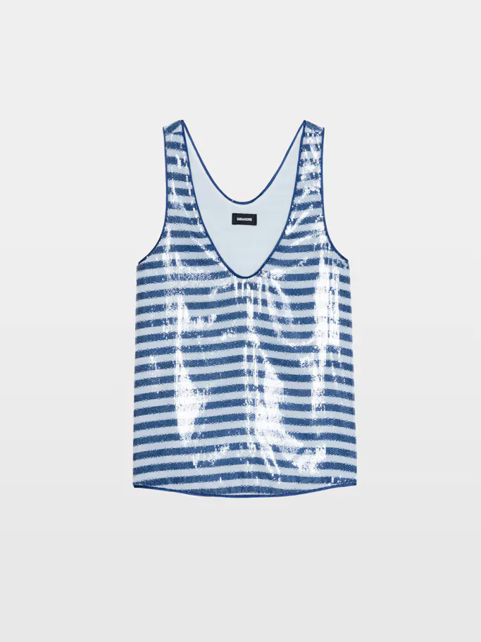 Tarys Sequin Tank Top by Zadig & Voltaire
