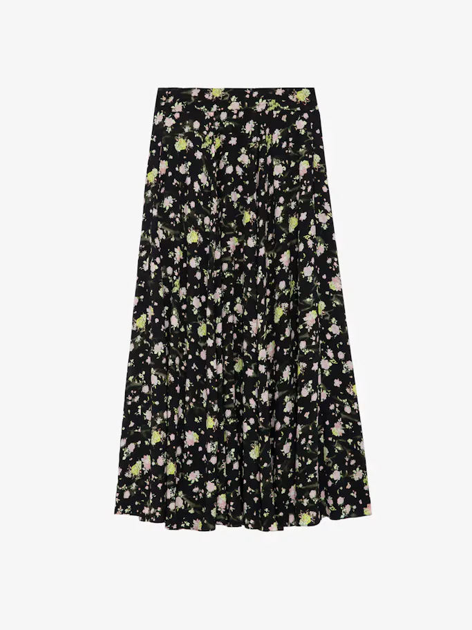 Joyo Soft Crinkle Roses Skirt by Zadig & Voltaire
