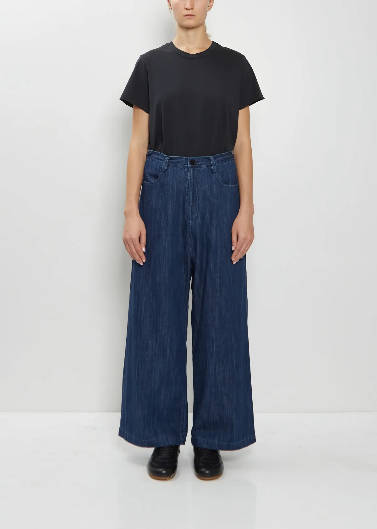 Denim Long Straight Pants by Ys
