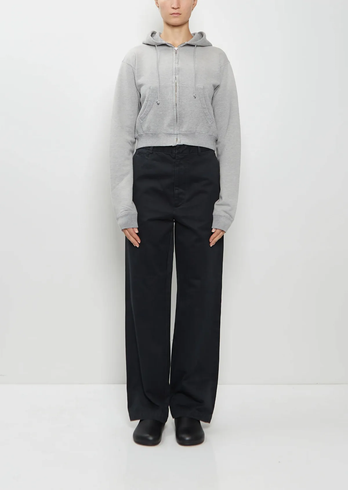 Dyed Cotton Chino Pants by Auralee
