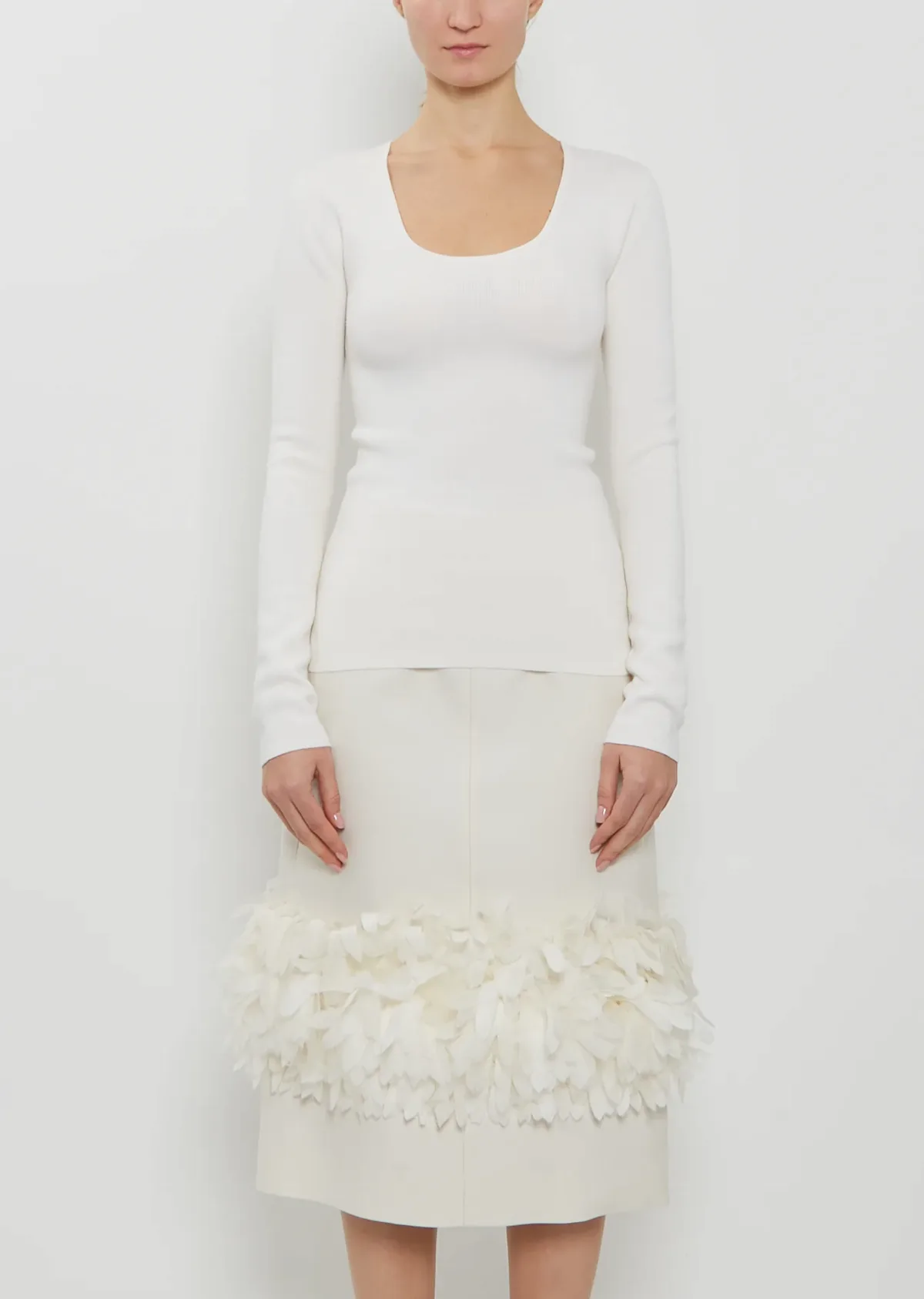 Merino Wool Knit Top by Totême