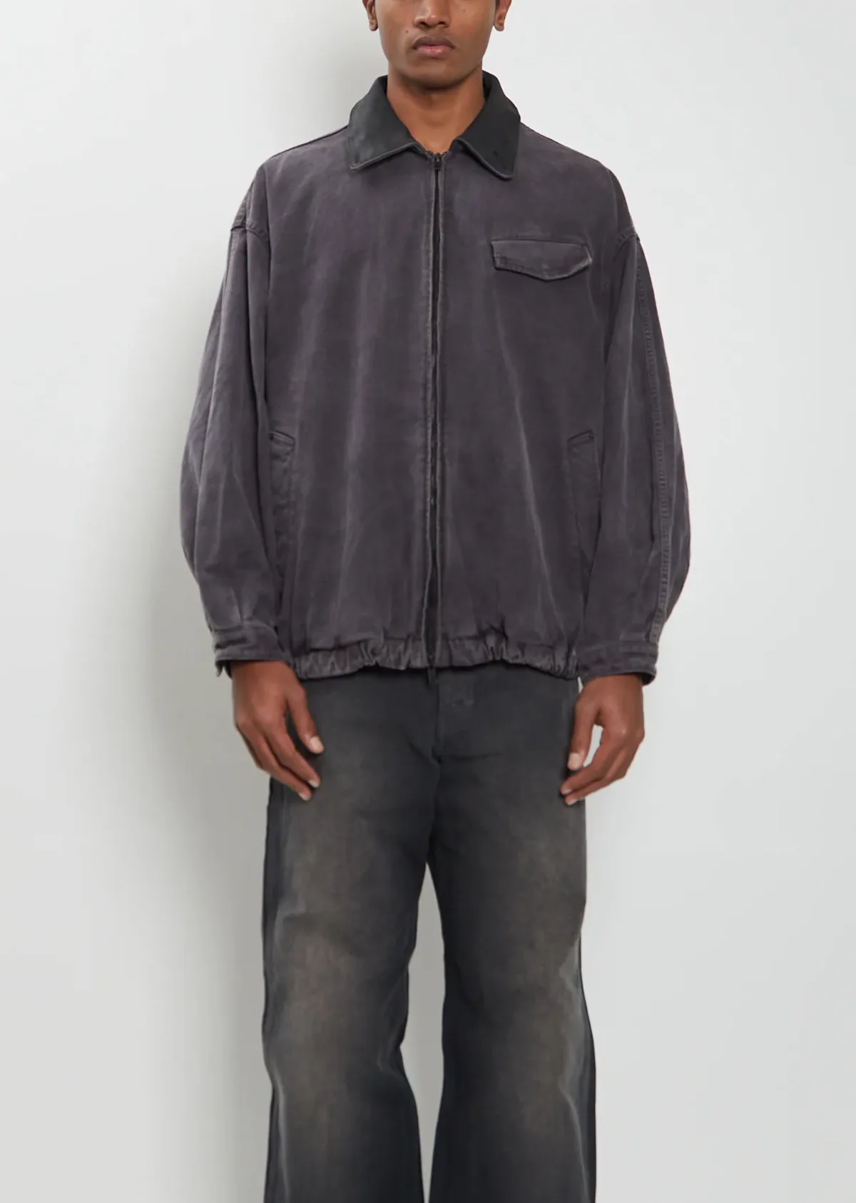 Whip Chord Vintage Zip Jacket