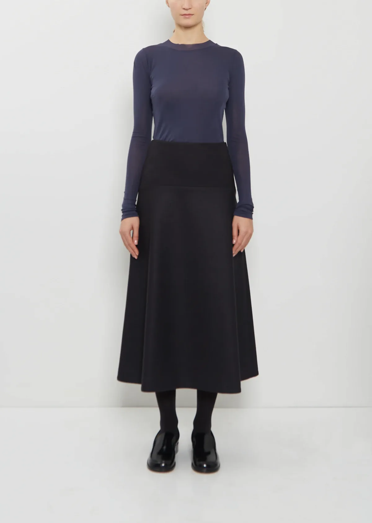 Light Melton Skirt by Auralee