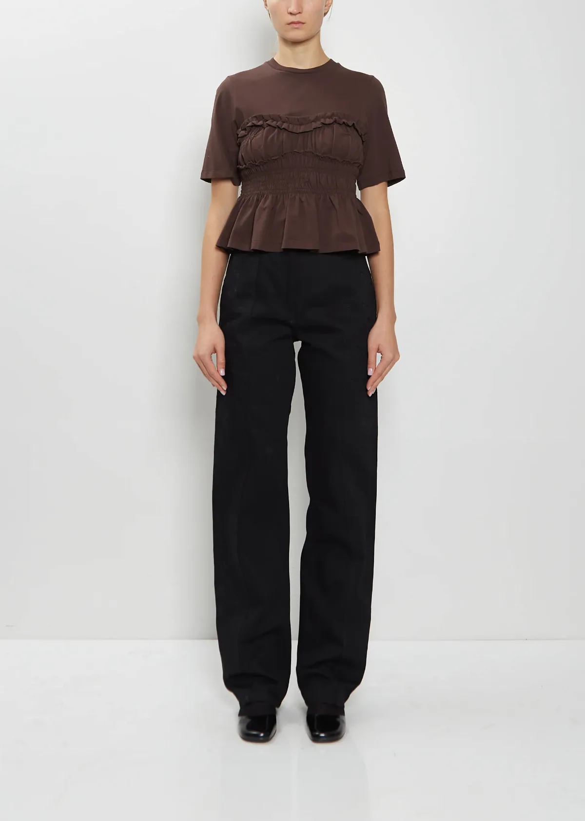 Bliss Cotton Denim Trousers by Cecilie Bahnsen