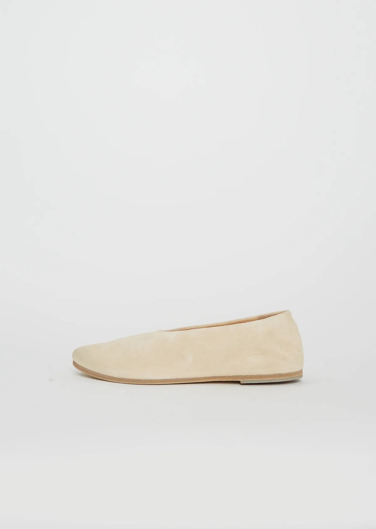 Coltellaccio Suede Ballerina Flats by Marsll