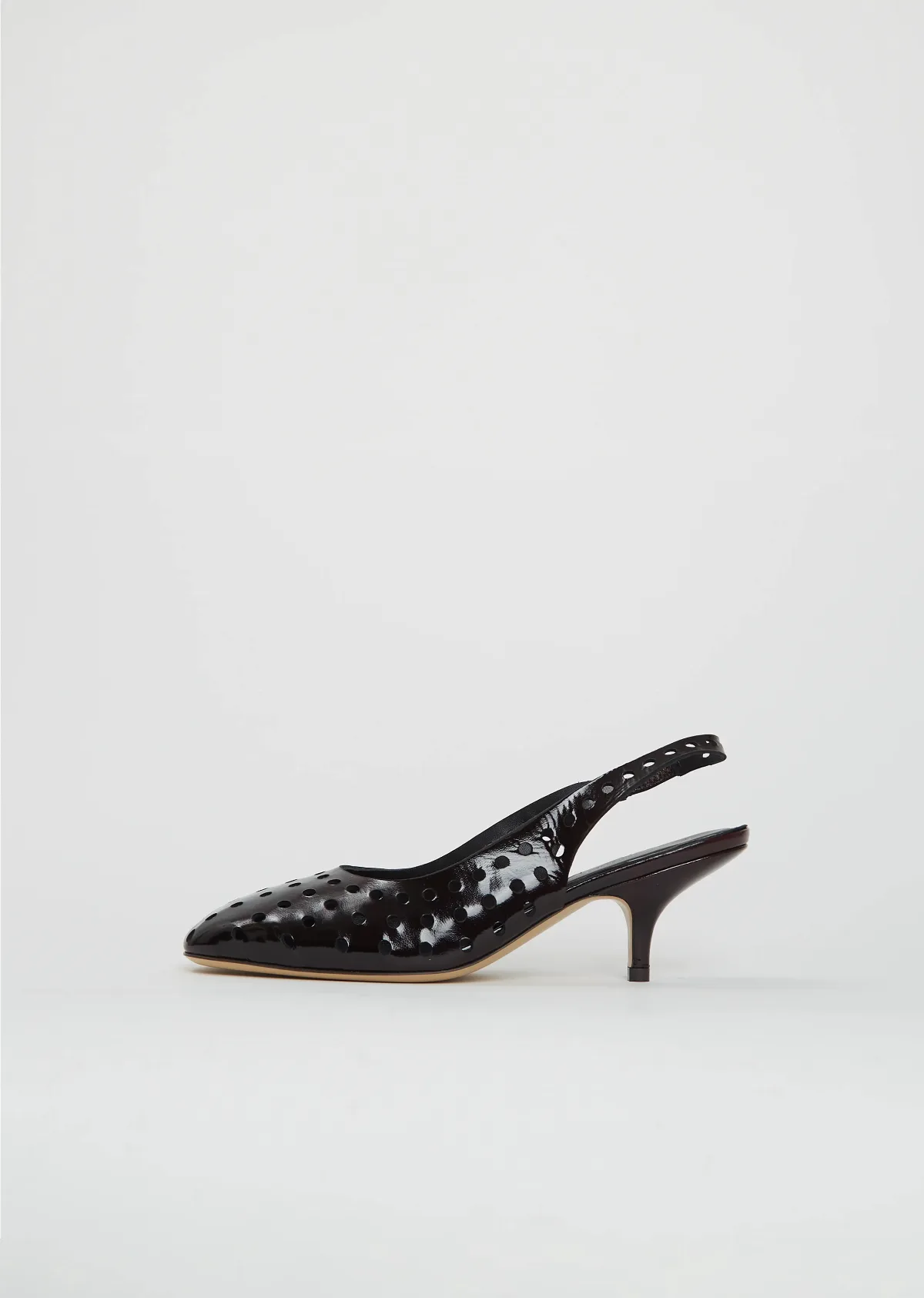 Perforated Leather Slingback Heels by Dries Van Noten