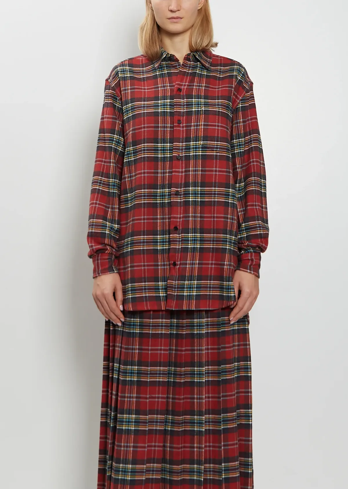 Pablo Cotton Tartan Shirt by Meta Campania Collective