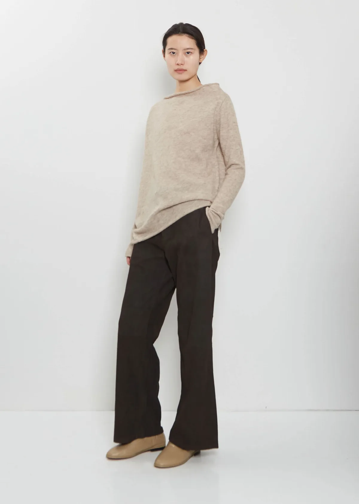 Suede Gallery Trouser by Lauren Manoogian