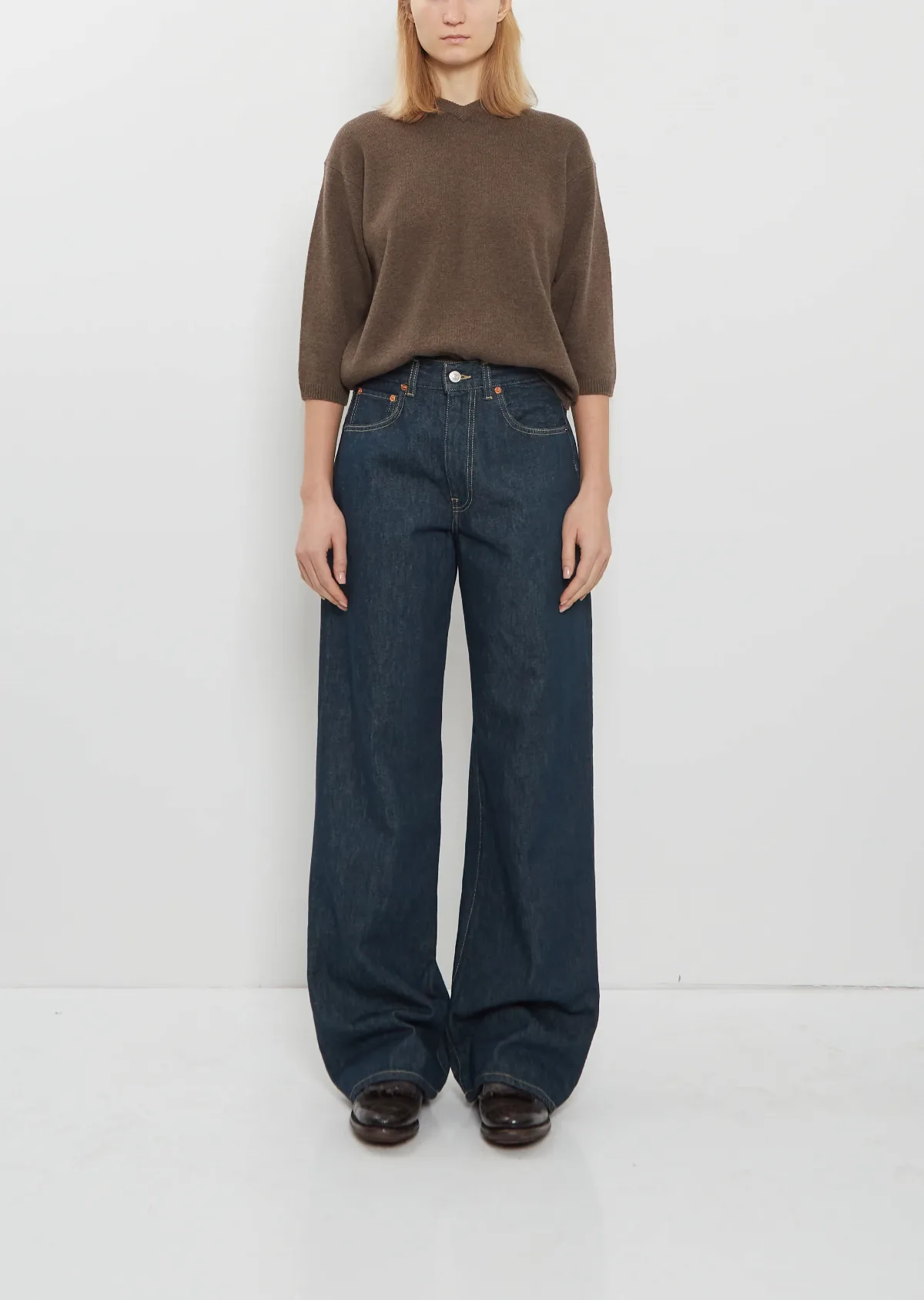 Wide Cotton Jean 70s Raw Rinsed by 6397