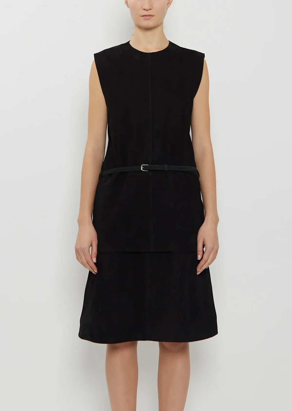Belted Suede Top by Totême