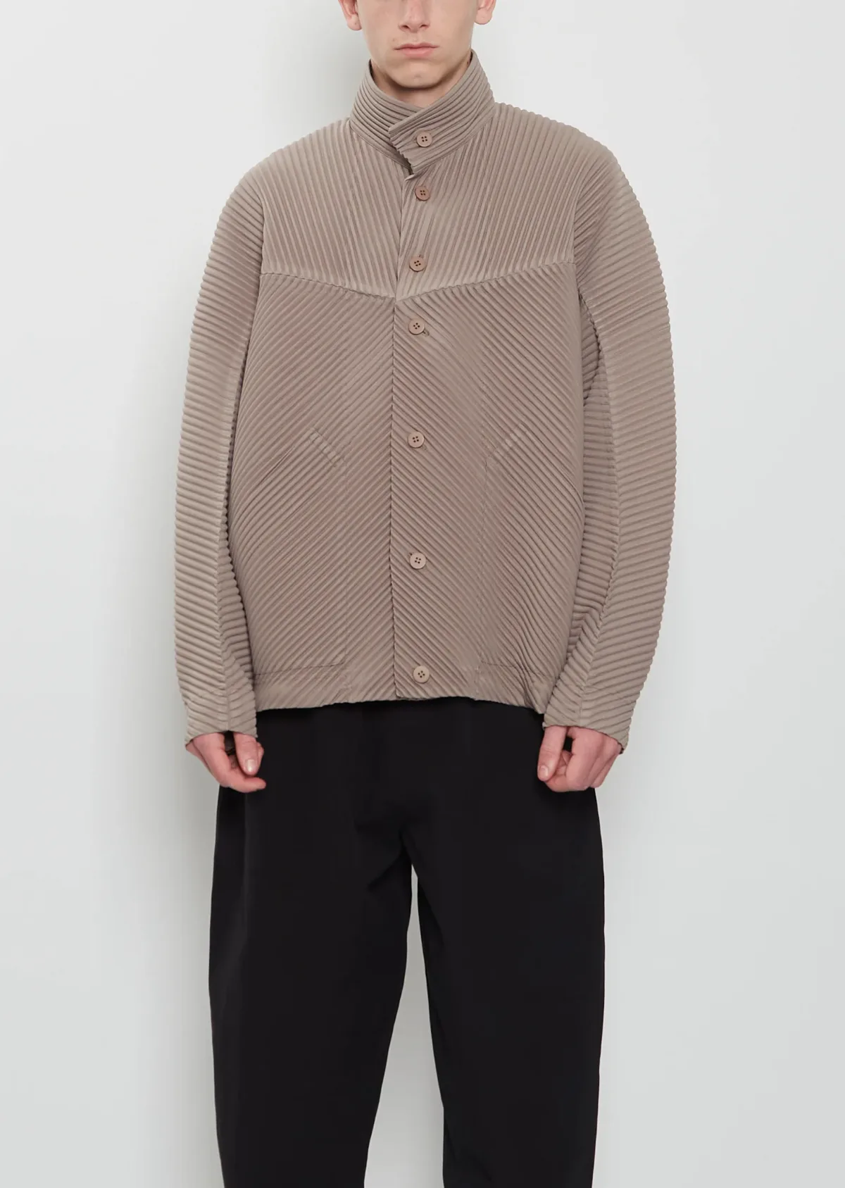 Pleated Buttons Blouson by Homme Plisse Issey Miyake