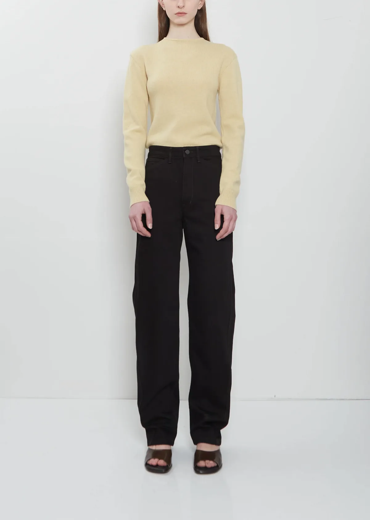 Five Pockets Cotton Twisted Pants by Lemaire