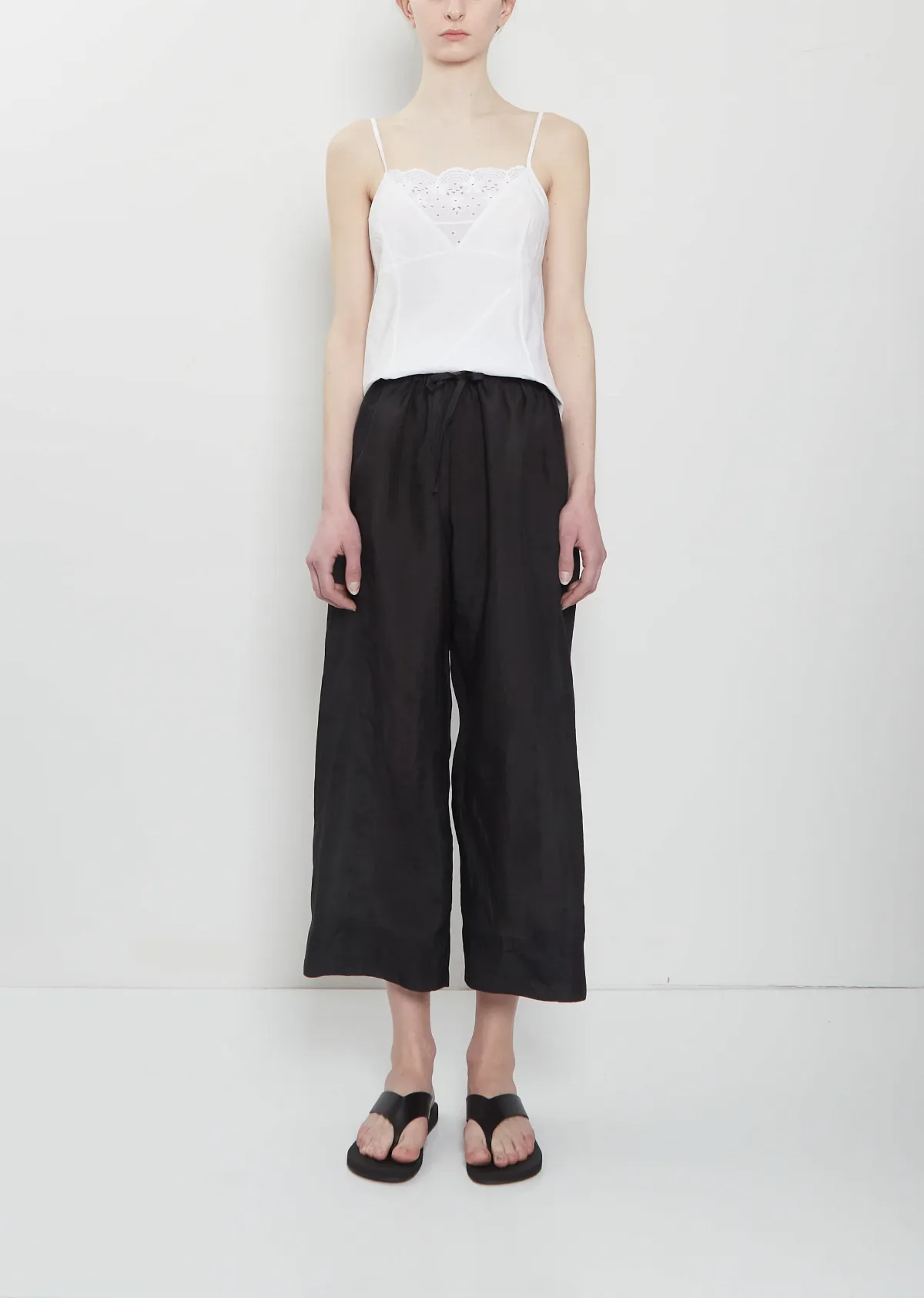 Khadi Silk Wide Leg Pants by Dosa