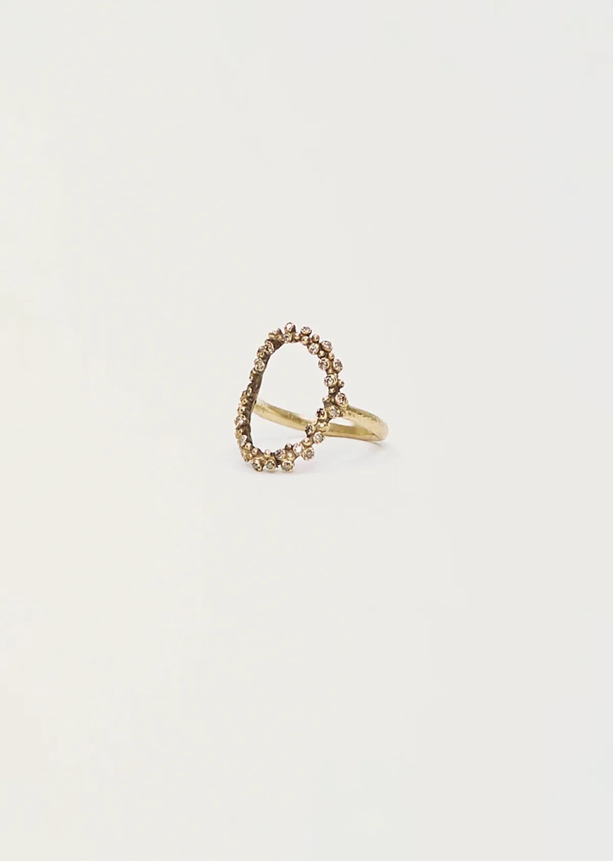 Bijoux Tsubu Oval Band Ring 14K YG by Noguchi Bijoux