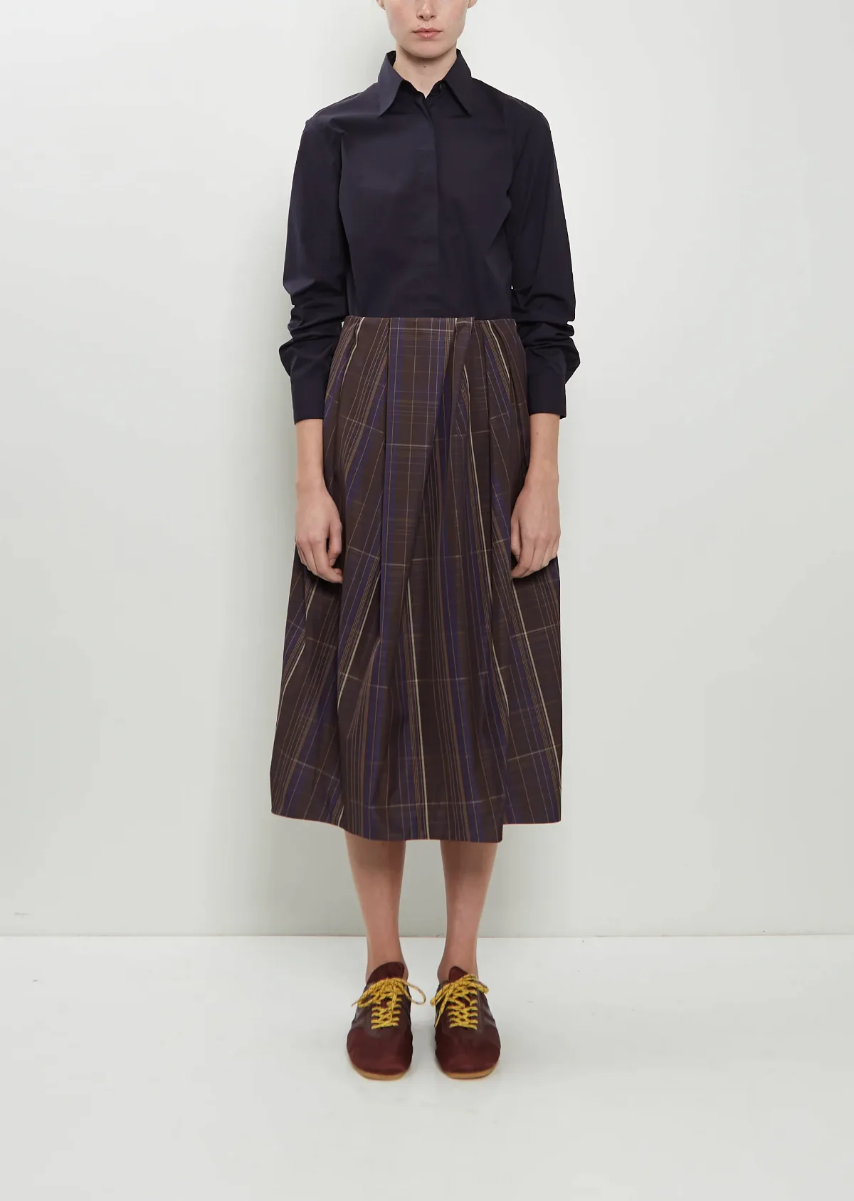 Sonista Technical Twill Skirt by Dries Van Noten
