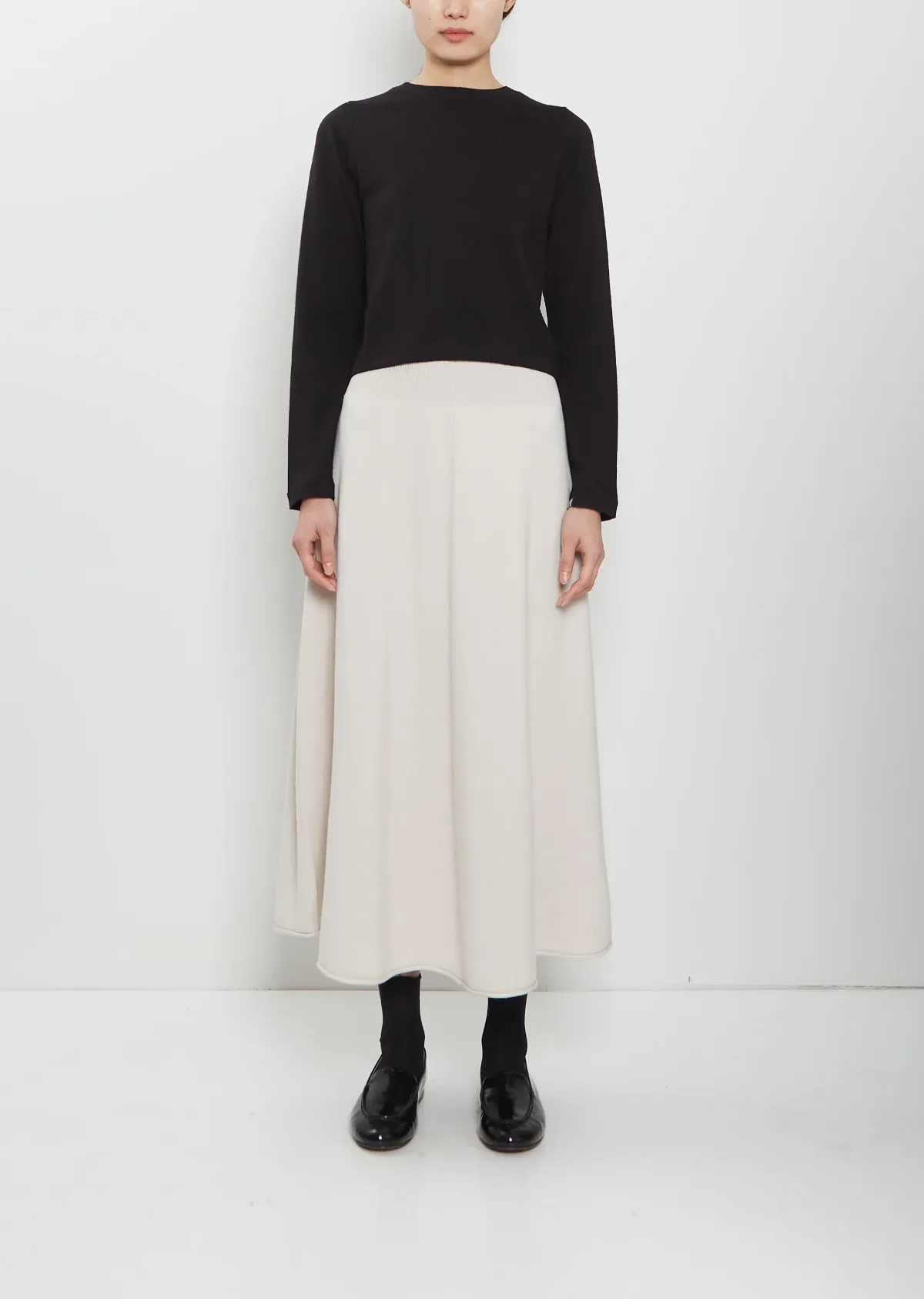 n388 Ease Stretch Cashmere Skirt by Extreme Cashmere