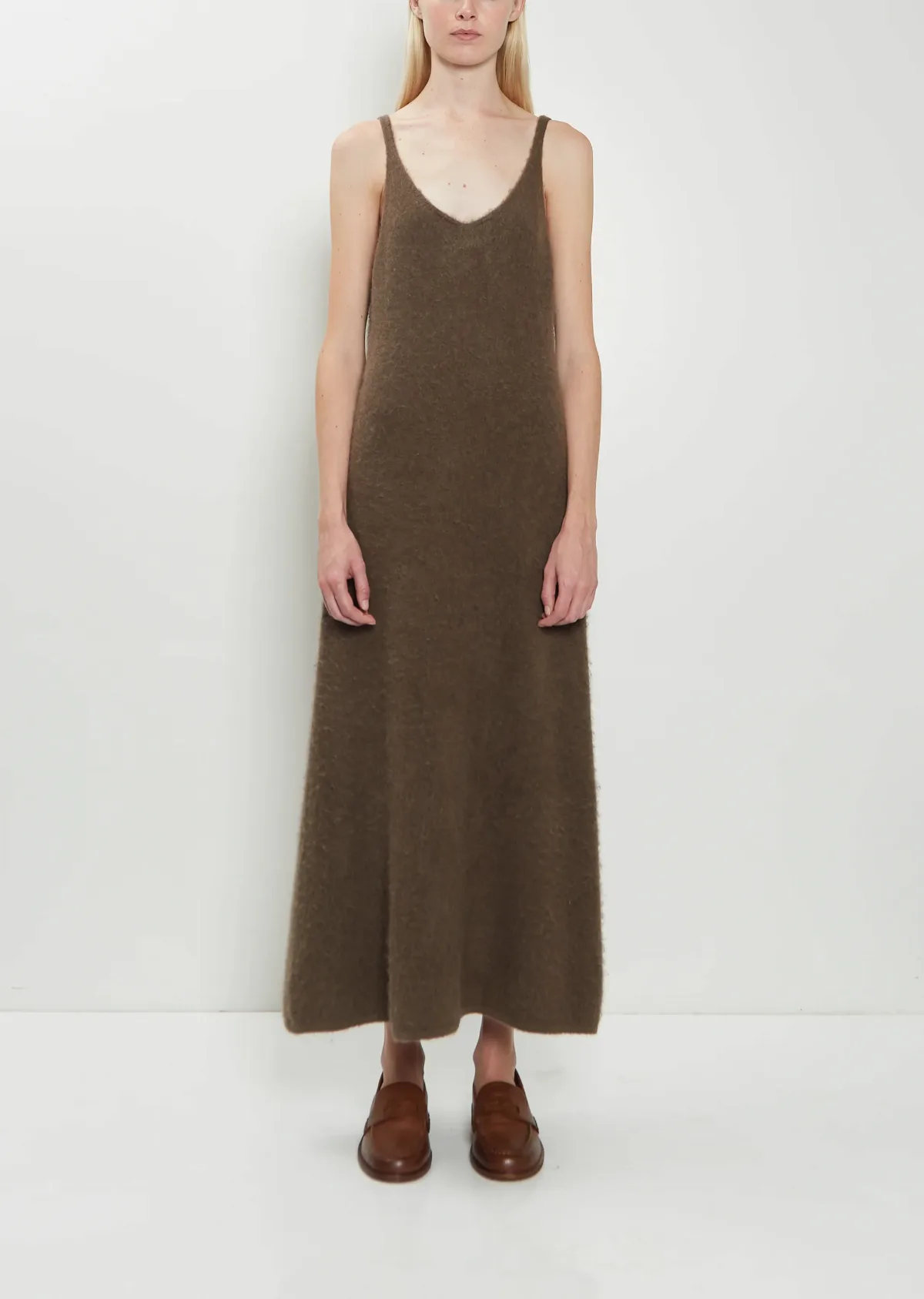 Auralee Alpaca Fur Knit Dress by Auralee