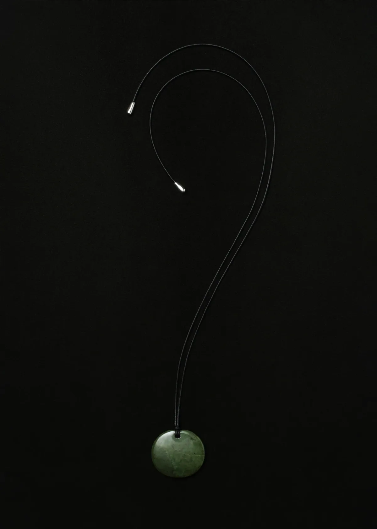 Medium Jade Full Moon Pendant by Sophie Buhai