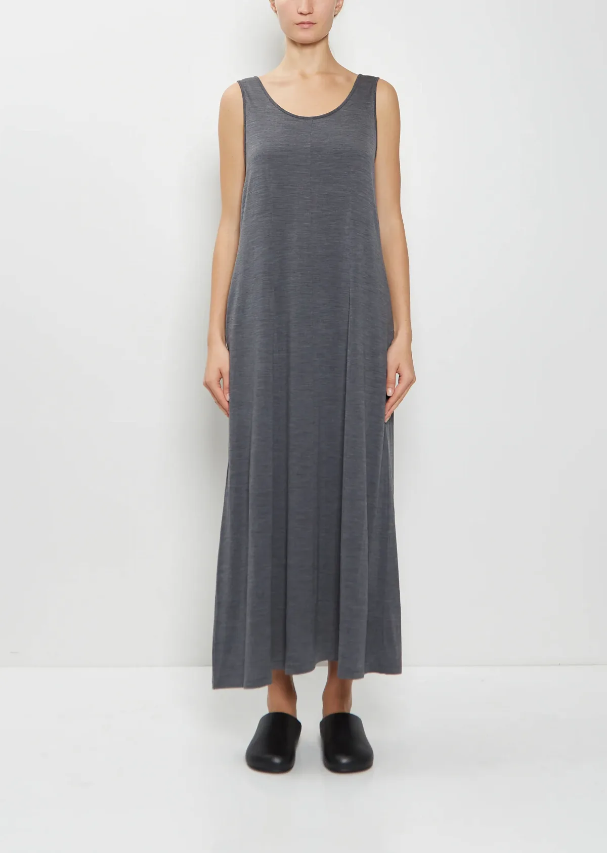 Wool Jersey Tank Dress Top