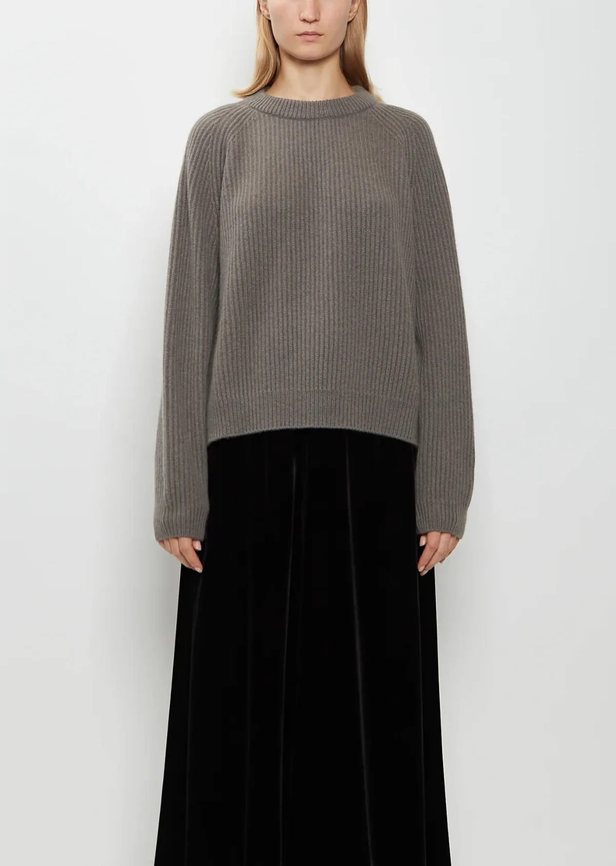 Ribbed Cashmere Sweater by Duan