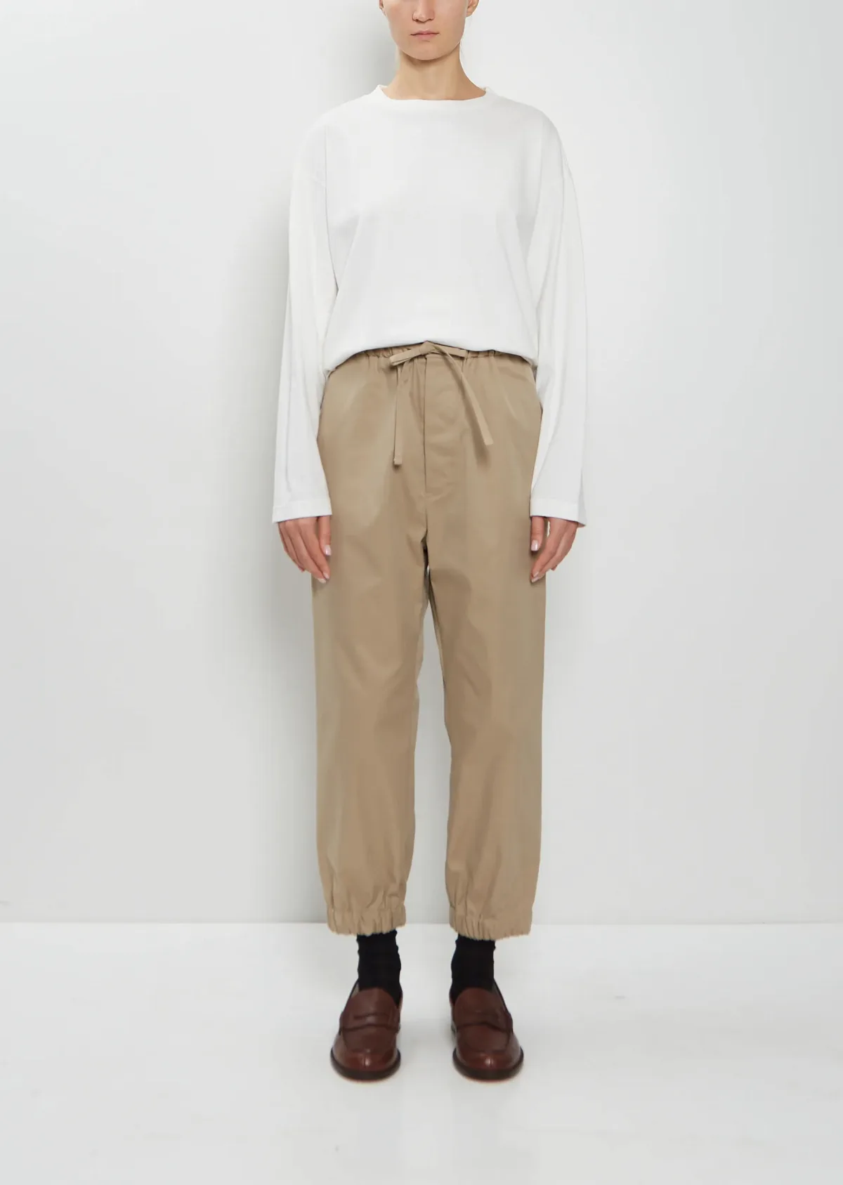 Cuffed Cotton Blend Training Pants by Toujours