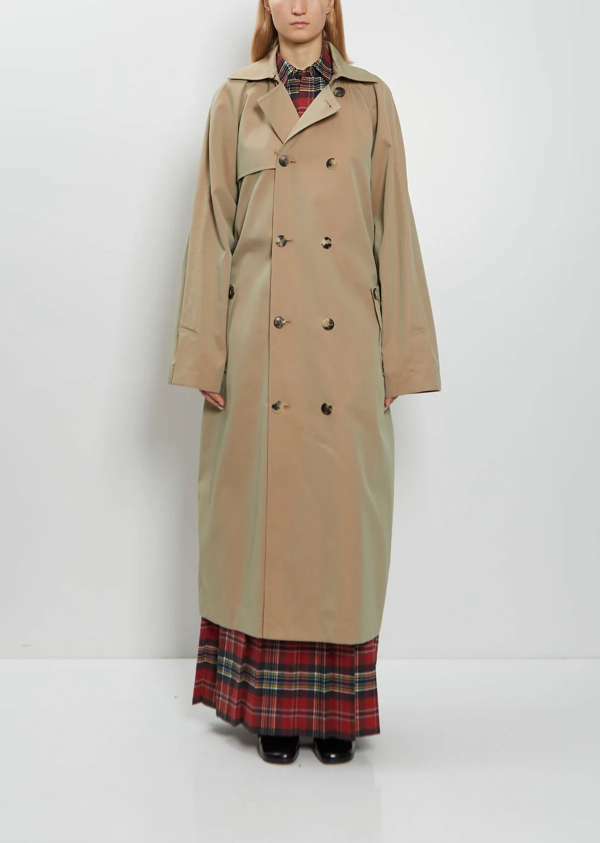Jasper Cotton Trench Coat by Meta Campania Collective