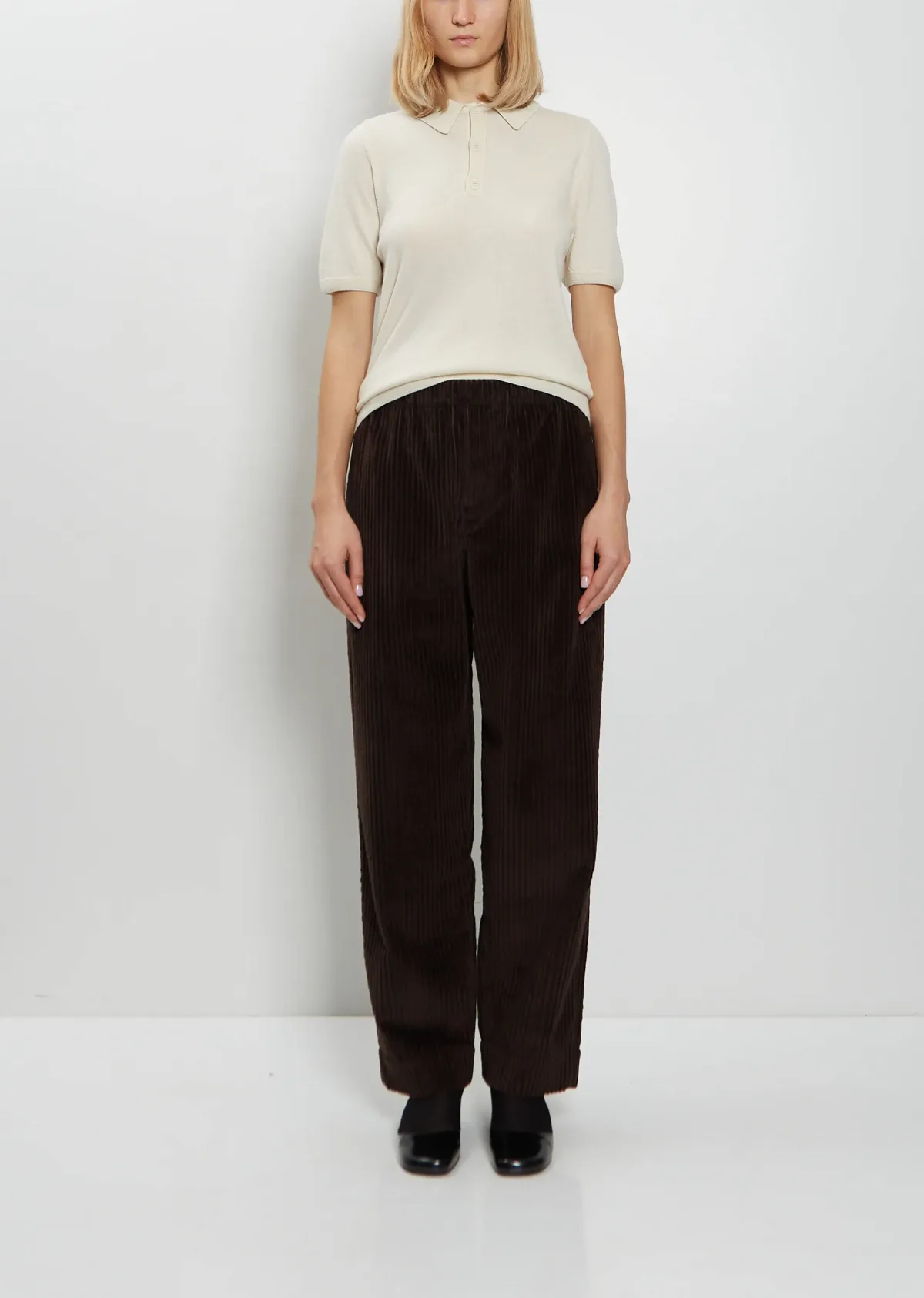 ED Cotton Corduroy Drawstring Trousers by Meta Campania Collective