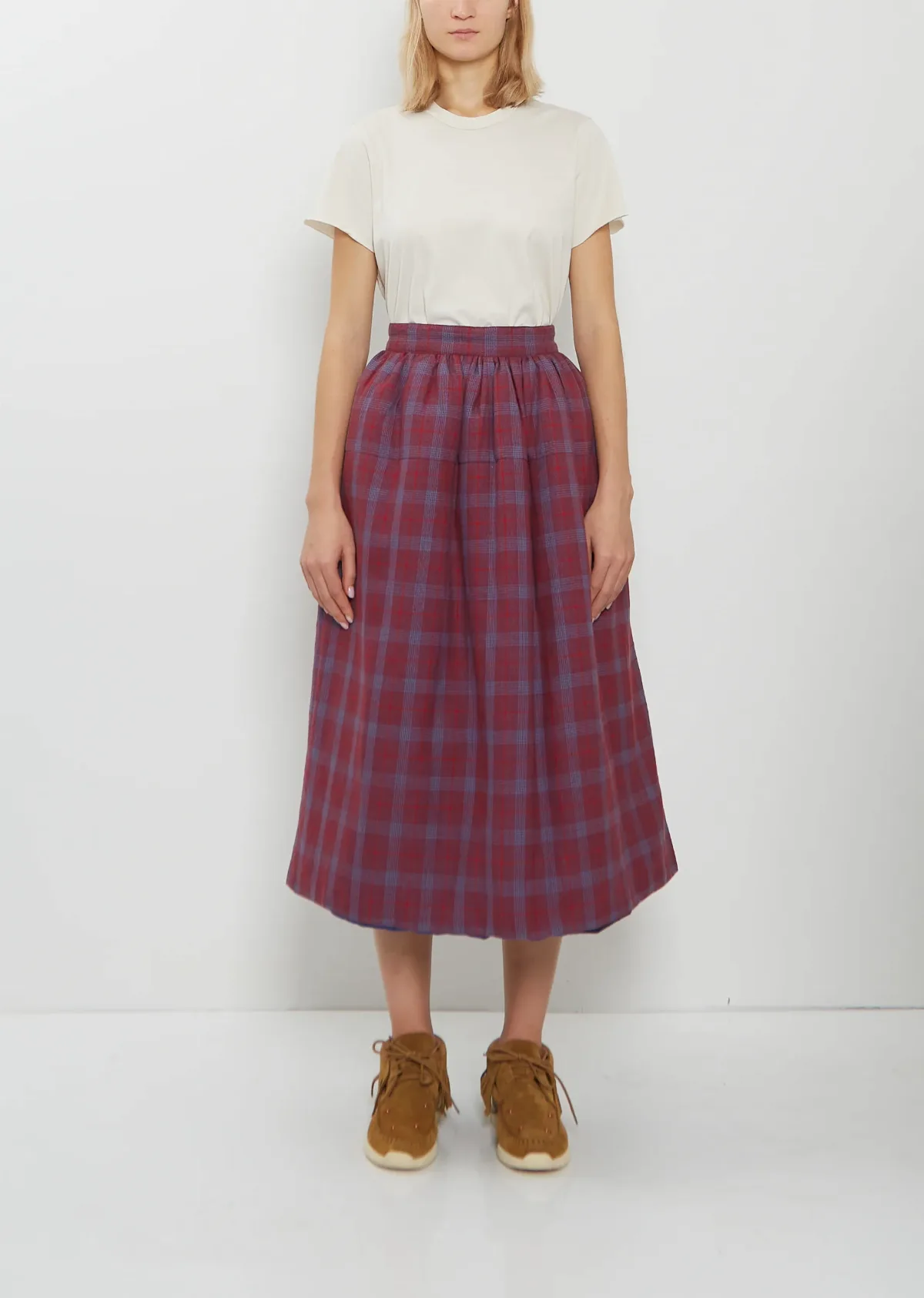Wool Linen Elevation Down Skirt by Visvim