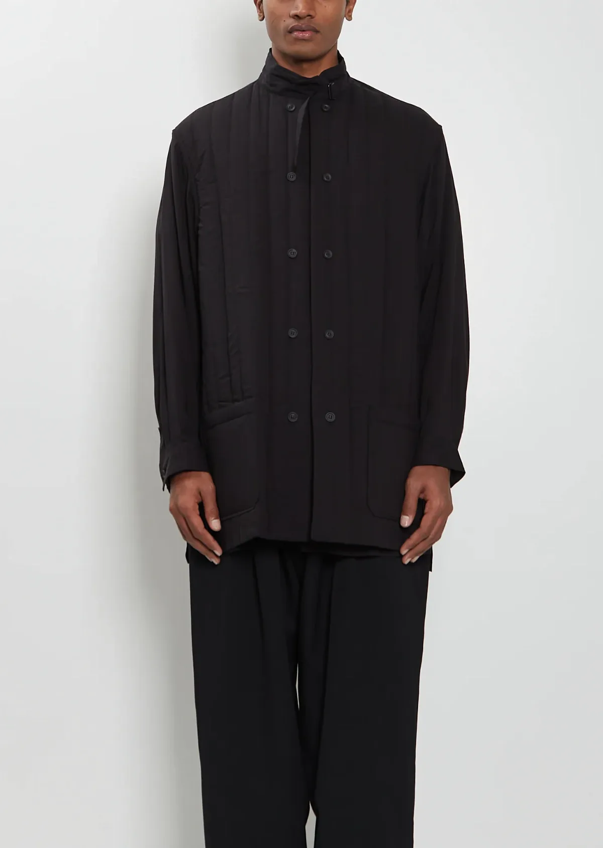 Double Front Padded Shirt by Yohji Yamamoto Pour Homme